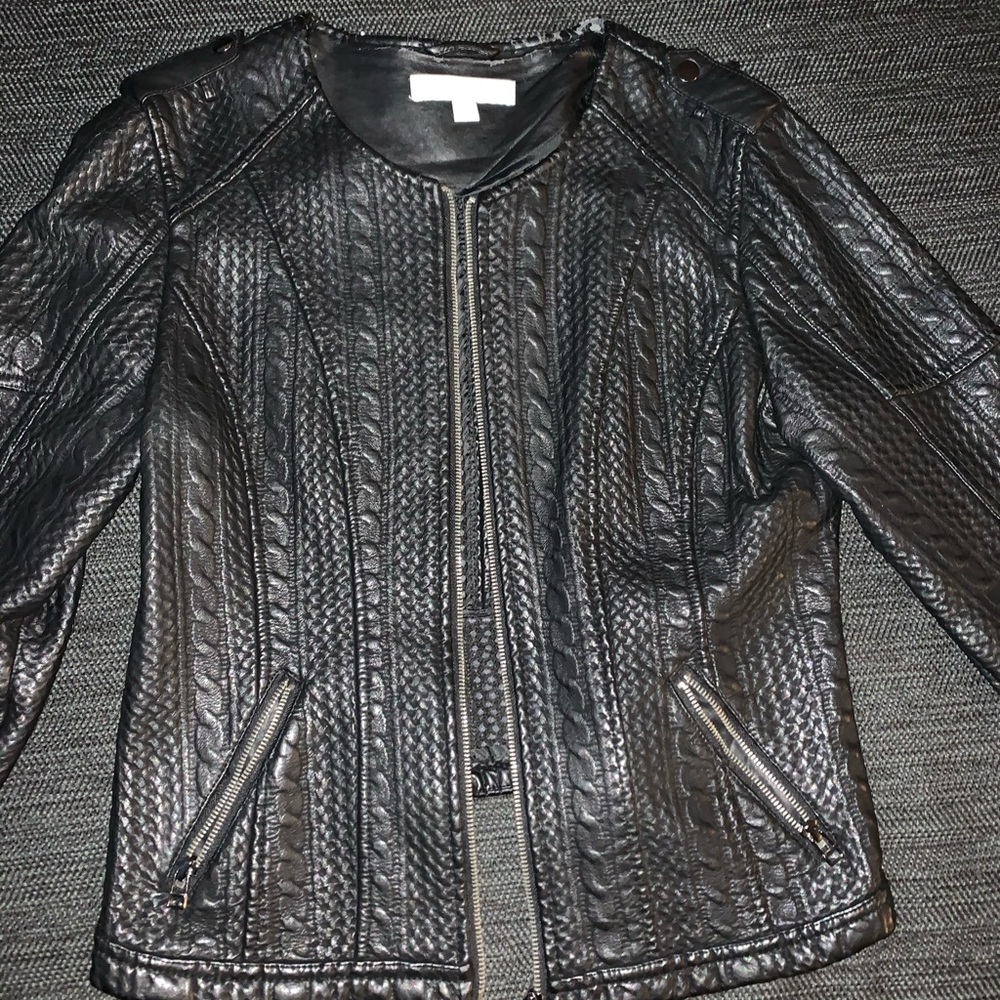 NY&CO faux leather jacket